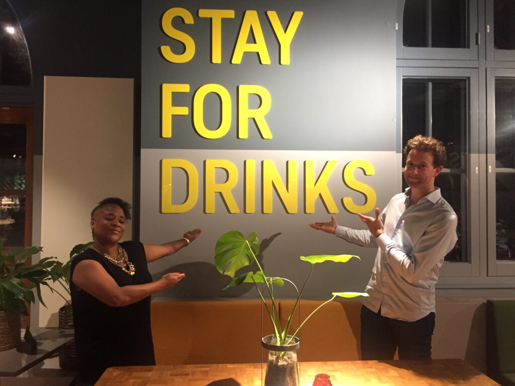 Stay for drinks!